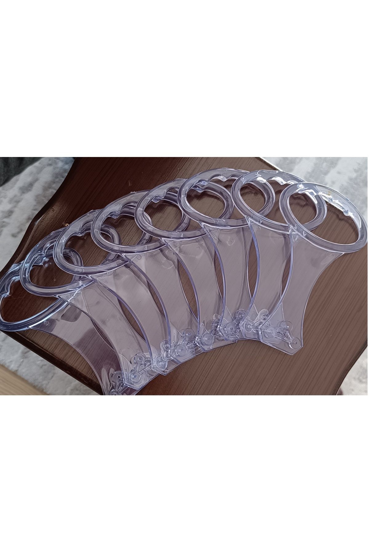 The Zey Gen Baza Tutma Kolu Şeffaf Baza Kulp Baza Kaldırma Aparatı  (Esnek Plastik) 8 Adet