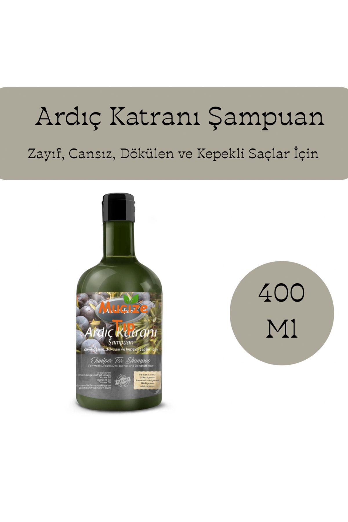 Mucize Tıp Ardıç Katranı Şampuanı 400 Ml