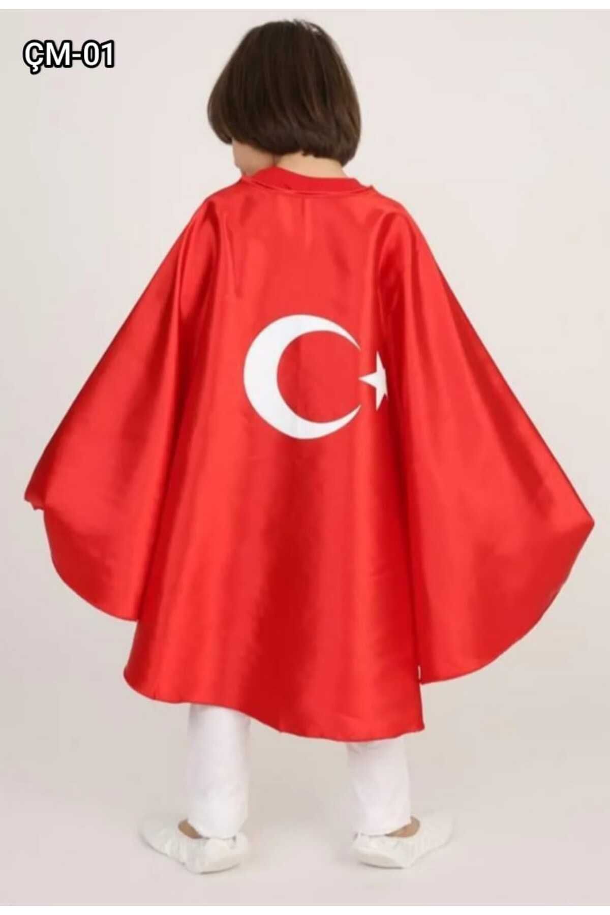 BBA TULLE STORE TÜRK BAYRAĞI PELERİN AYYILDIZ KIRMIZI PELERİN ÇOÇUK PELERİN