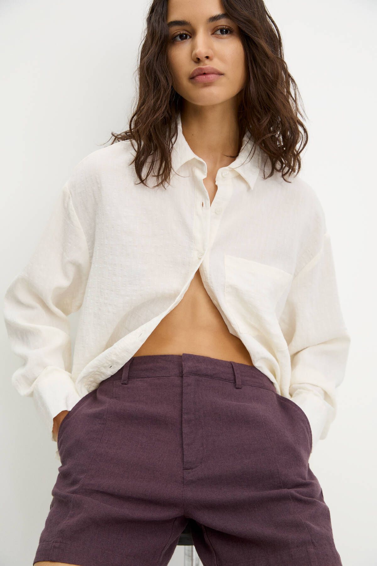 Pull & Bear Rustik bermuda şort