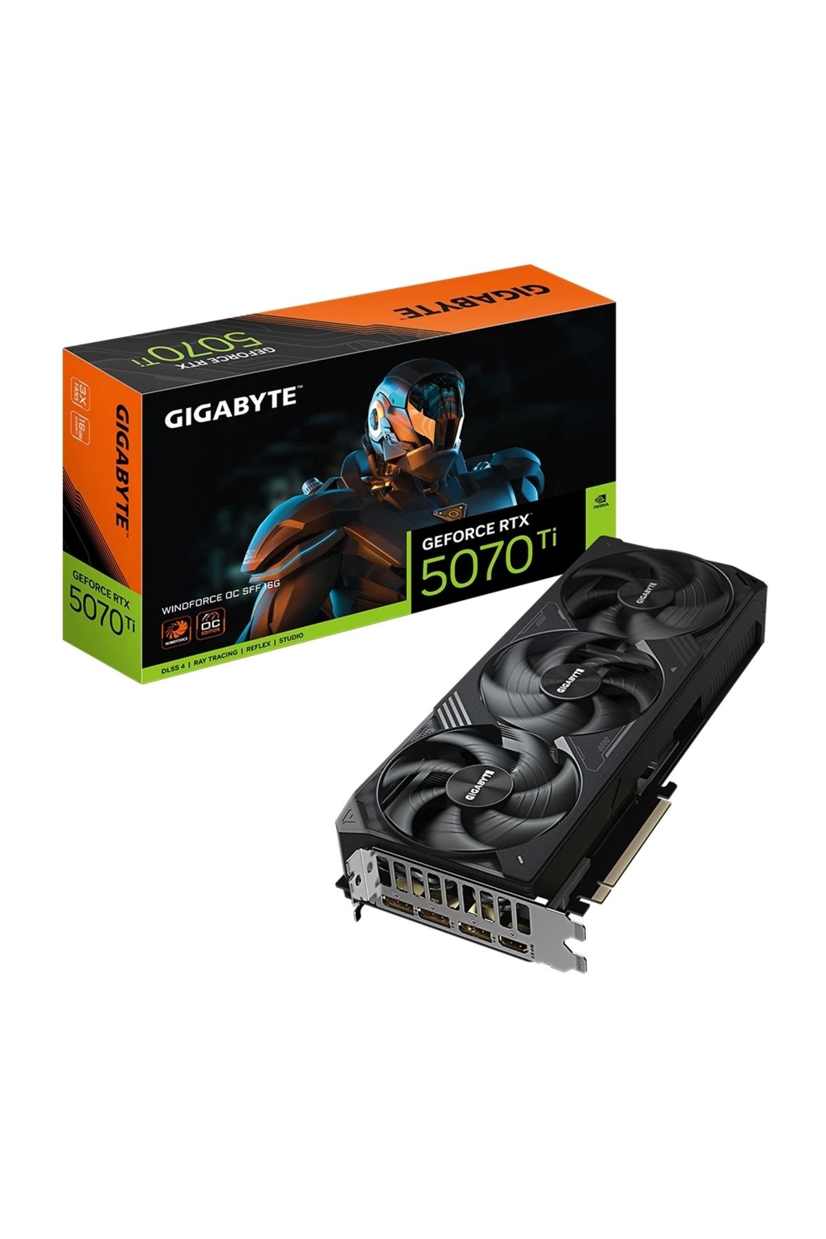 Gigabyte Geforce Rtx 5070 Ti Windforce Oc Sff 16gb Dlss 4 256 Bit Gddr7 Ekran Kartı