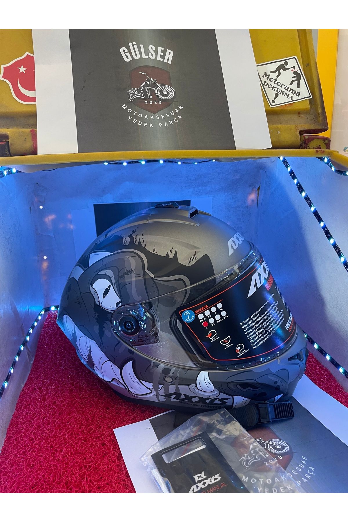 Axxis Axxıs Draken Trooper ful face kask