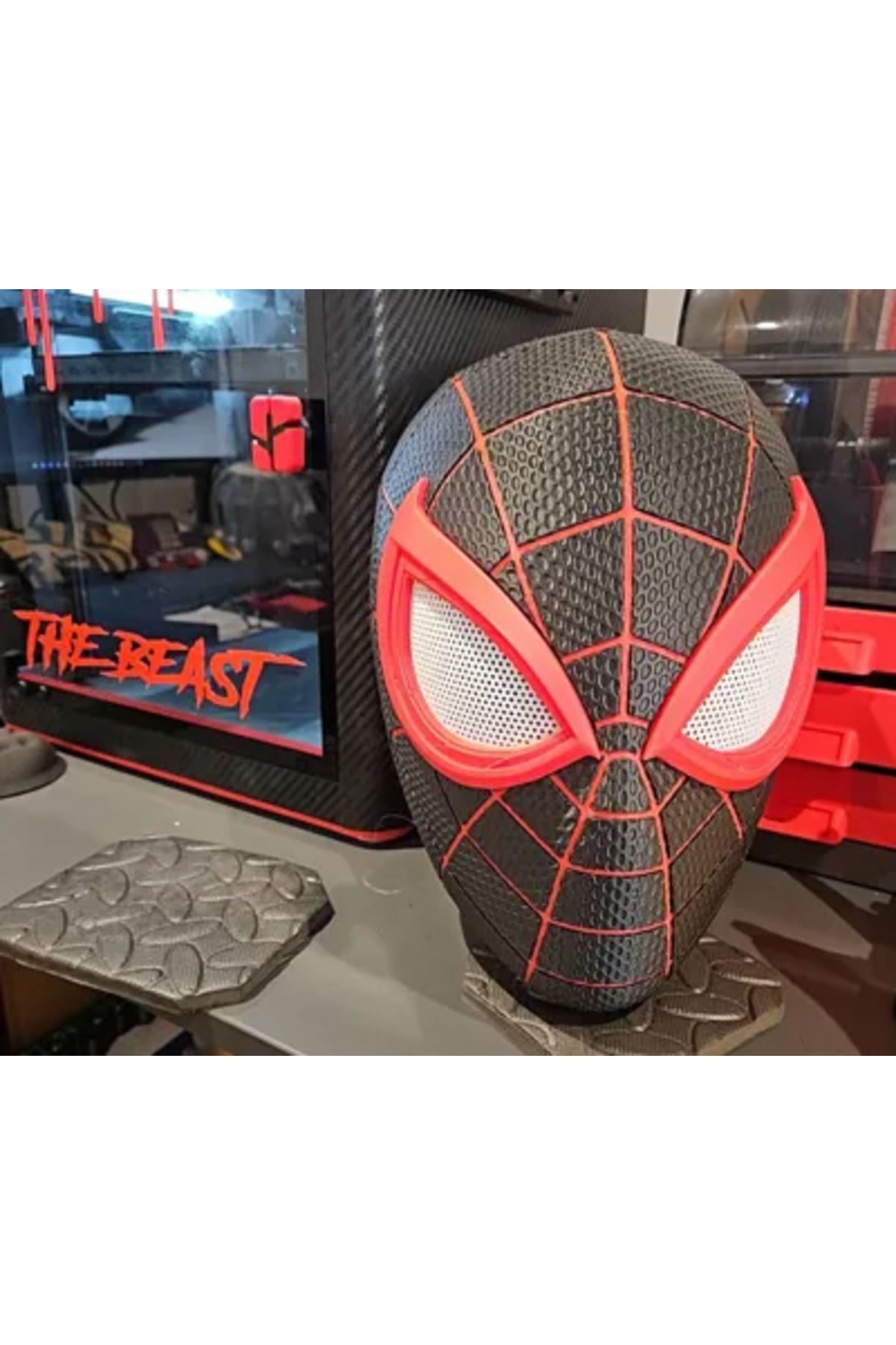 Internos Design Takılabilen Spider 'Miles Morales' Maskesi - Mıknatıslı