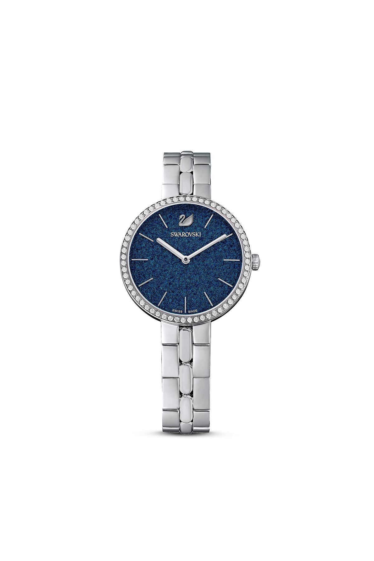 Swarovski Cosmopolitan Saat, Isviçre Üretimi, Metal Bileklik, Mavi, Paslanmaz Çelik