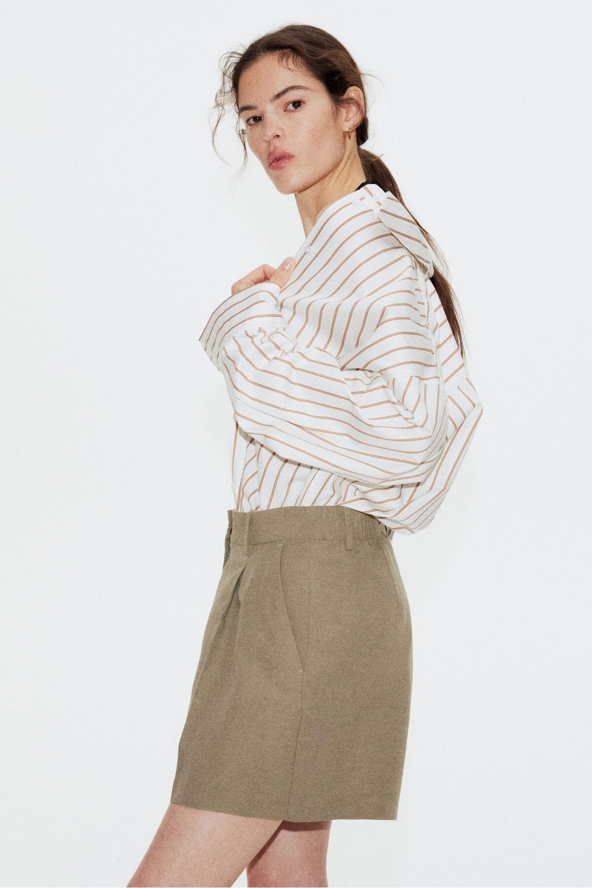 H&M Keten Karışımlı Şort