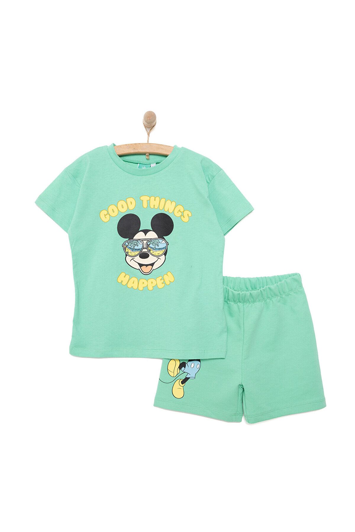 DİSNEY Mickey Mouse Erkek Tshirt-Şort Erkek Bebek