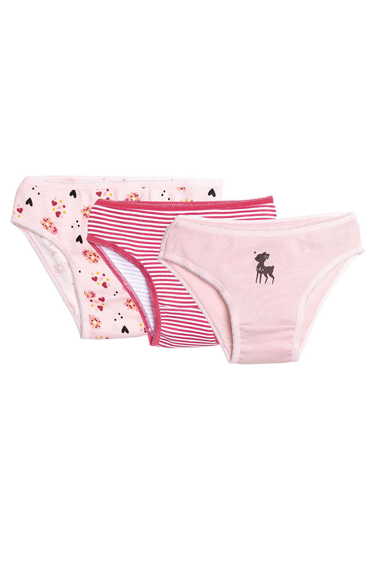 ebebek Hello Baby HelloBaby Kız Bebek 3'lü Slip Külot