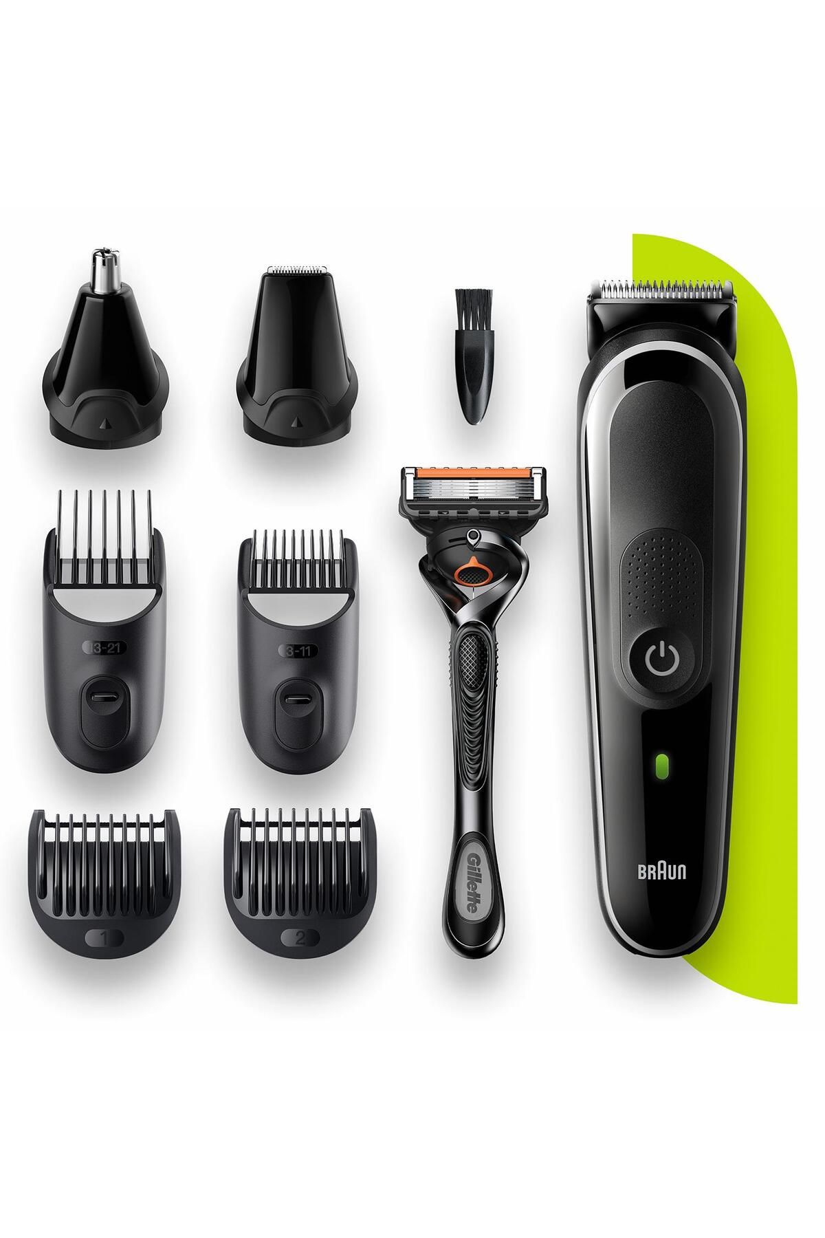 Braun MGK 5360 Erkek Bakım Kiti 8'i 1 Arada Şekillendirici + Gillette Hediye