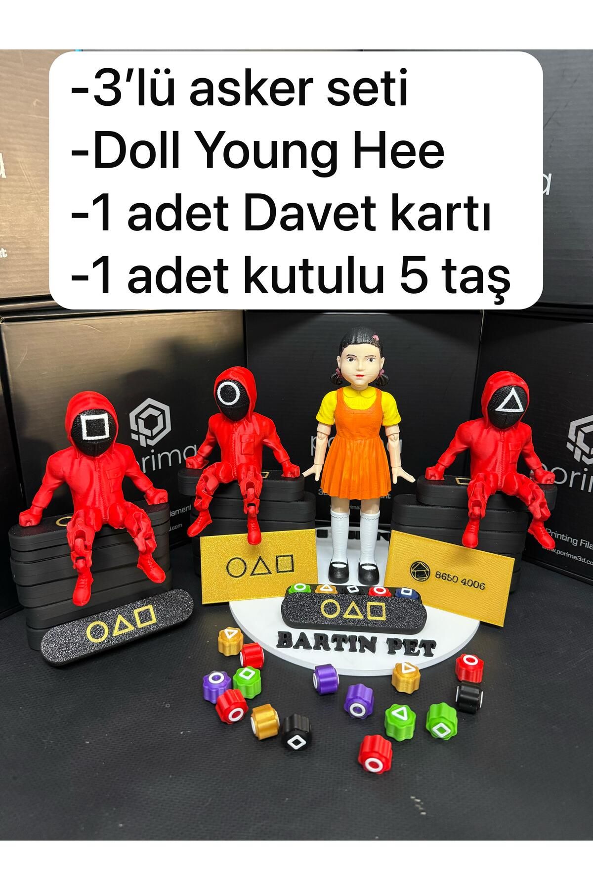 BARTIN PET Squid Game 4’lü Set