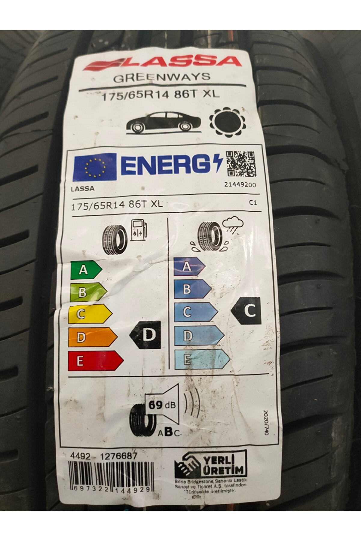 175/65R14 86T XL LASSA GREENWAYS DOT ( 2024 )