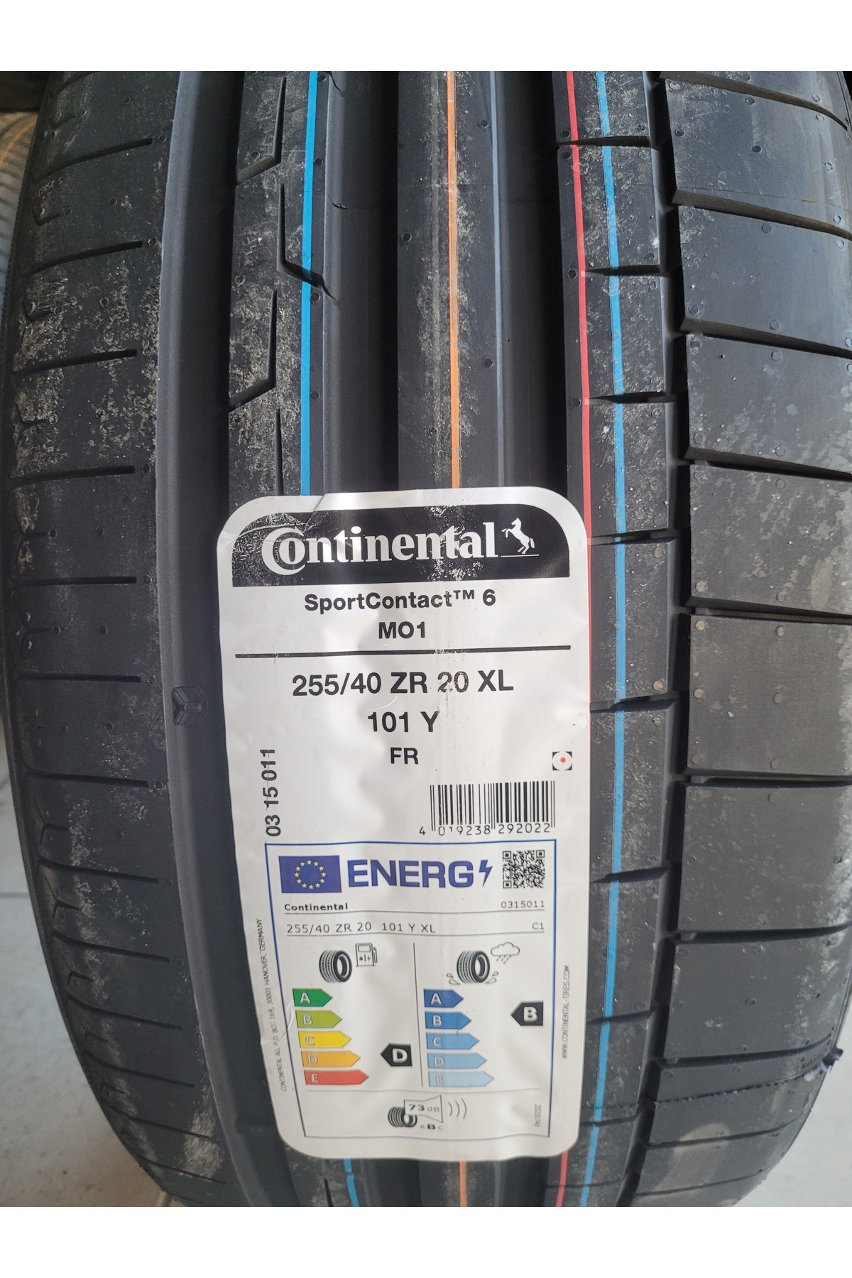255/40R20 Sport Contact6 101Y XL MO1 Set Olarak (4 ADET) 2025 Üretim
