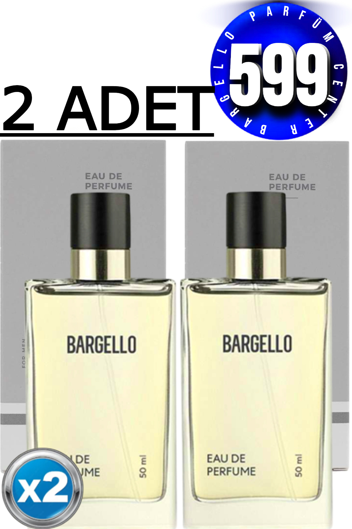 599x2(2ADET) Erkek Parfüm Woody 50 ml Edp
