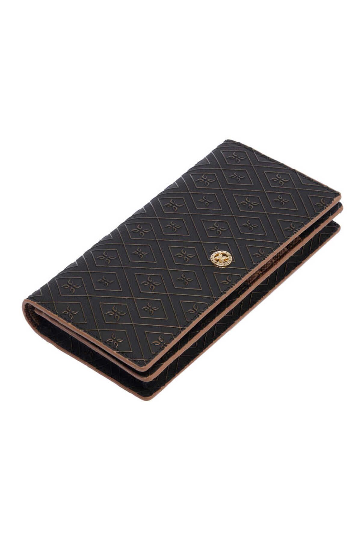 Tergan Bronz Print Kadın Cüzdan - S1CB00055817-R7P