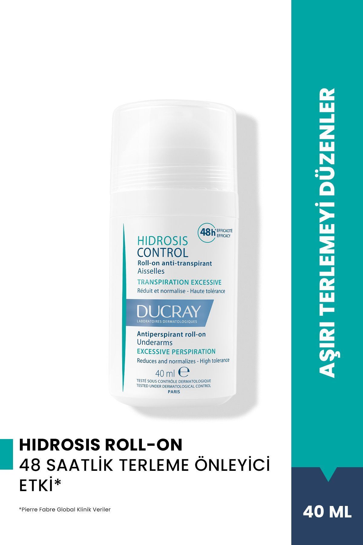 Ducray Hidrosis Terleme ve Ter Kokusu Karşıtı Roll-on 40 ml