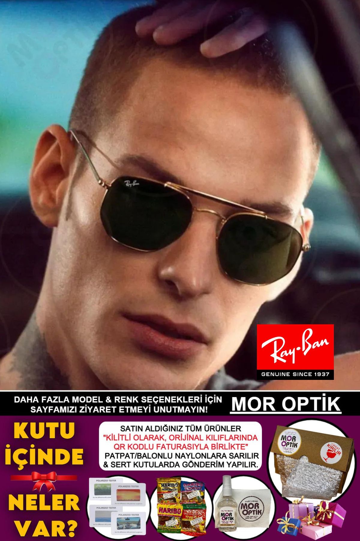 Ray-Ban Mor Optik Rb3648 001 (54 SİZE) "the Marshal"