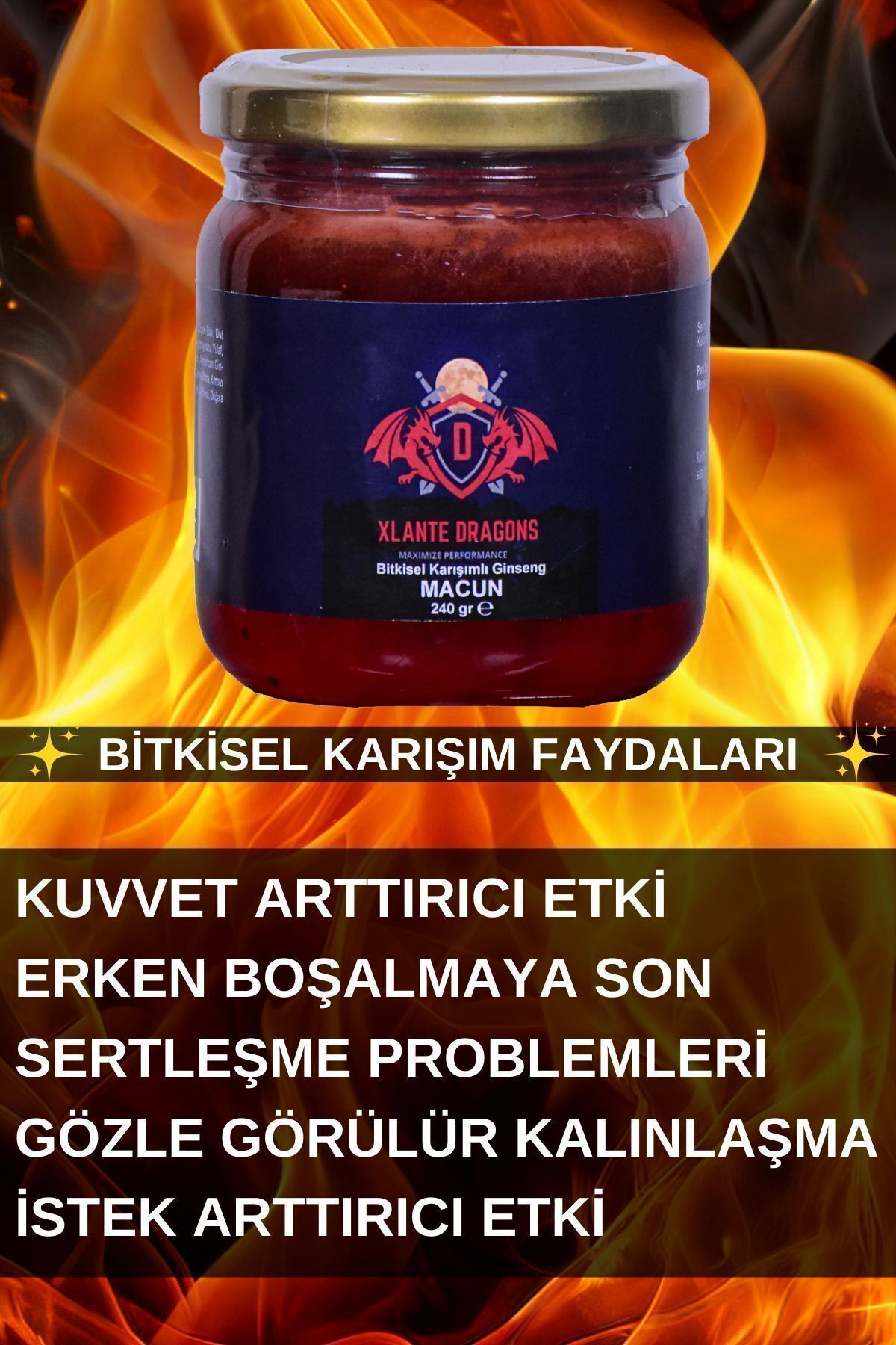 XLANTE Gurme Bitkisel Macun 240gr Bitkisel Karışımlı Kuvvet
