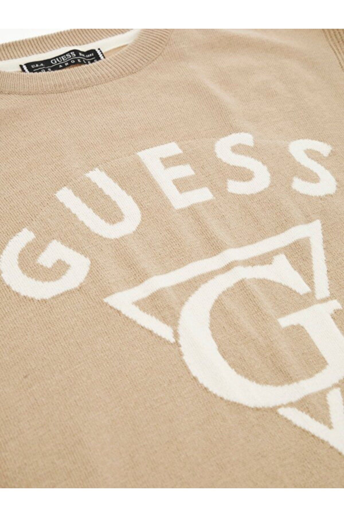 Guess Edgar Erkek İpek Yün Karışımlı Triko