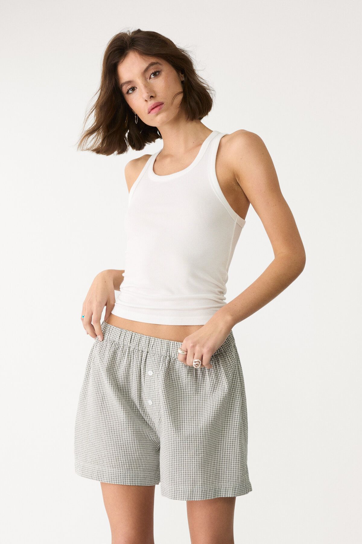 Stradivarius Pötikareli boxer şort