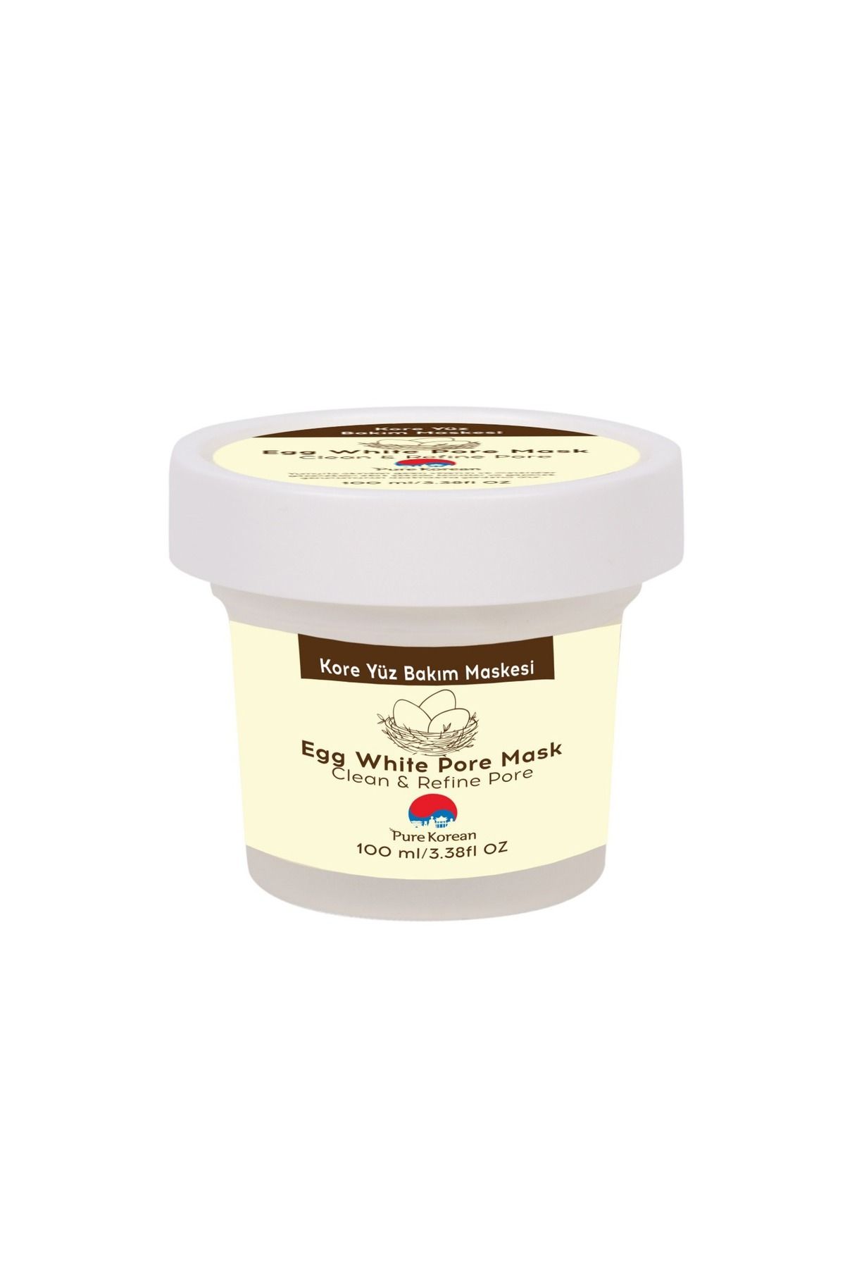 PURE KOREAN Egg Whıte Pore Wash-off Mask