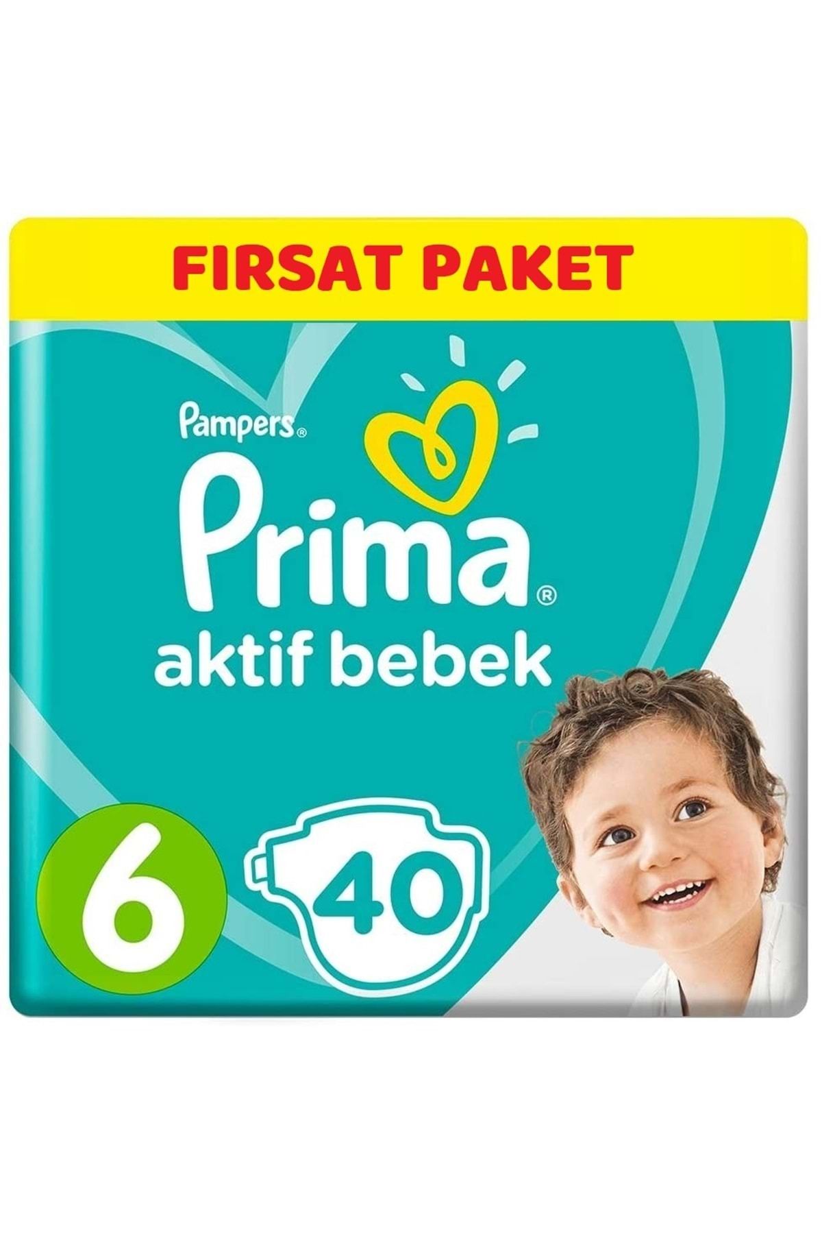 Prima Bebek Bezi Beden:6 (13-18KG) Extra Large 40 Adet Ekonomik Pk