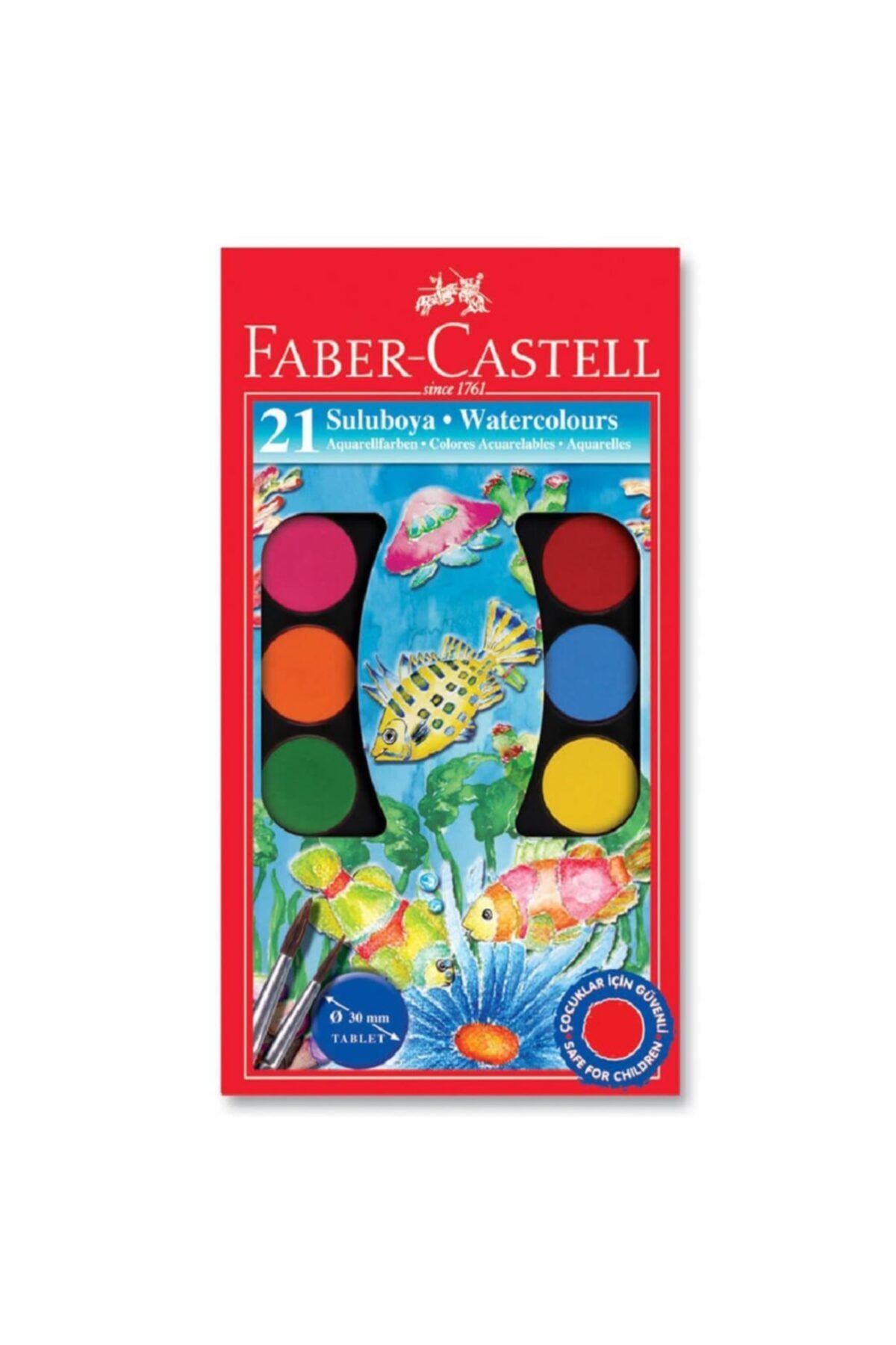 Faber Castell Faber-castell Suluboya 21 Renk Büyük Boy