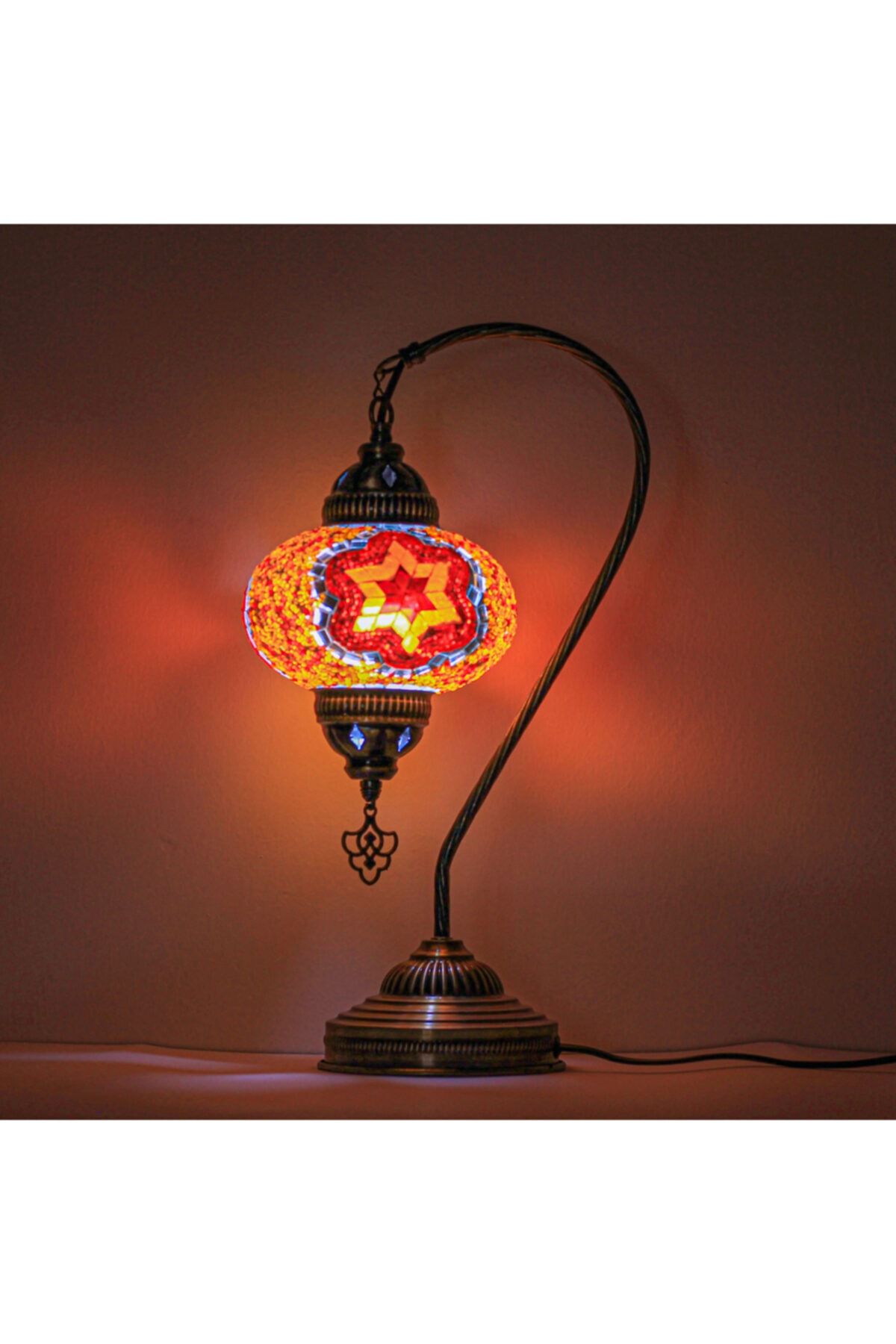 Koala Masaüstü Mozaik Lamba, Mozaik Gece Lambası El Yapımı Otantik Mozaik Osmanlı Lambası