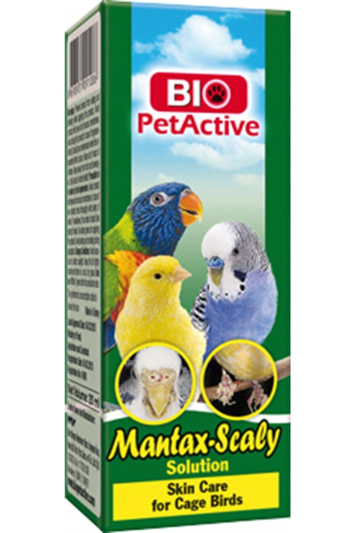 Bio PetActive Mantax-scaly Kuş Mantar Solüsyonu 30 Cc
