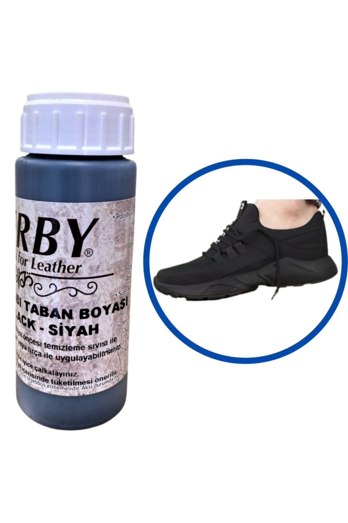 Derby Spor Ayakkabı Taban Boyası Siyah 100 ml