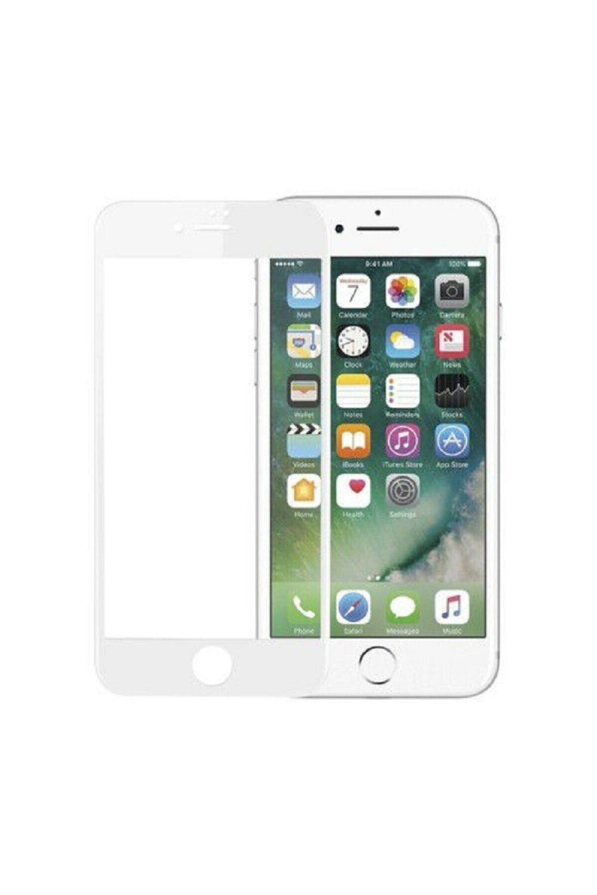 Telehome Iphone 6 Ve 6s Uyumlu Tam Kaplayan Kırılmaz Cam Beyaz