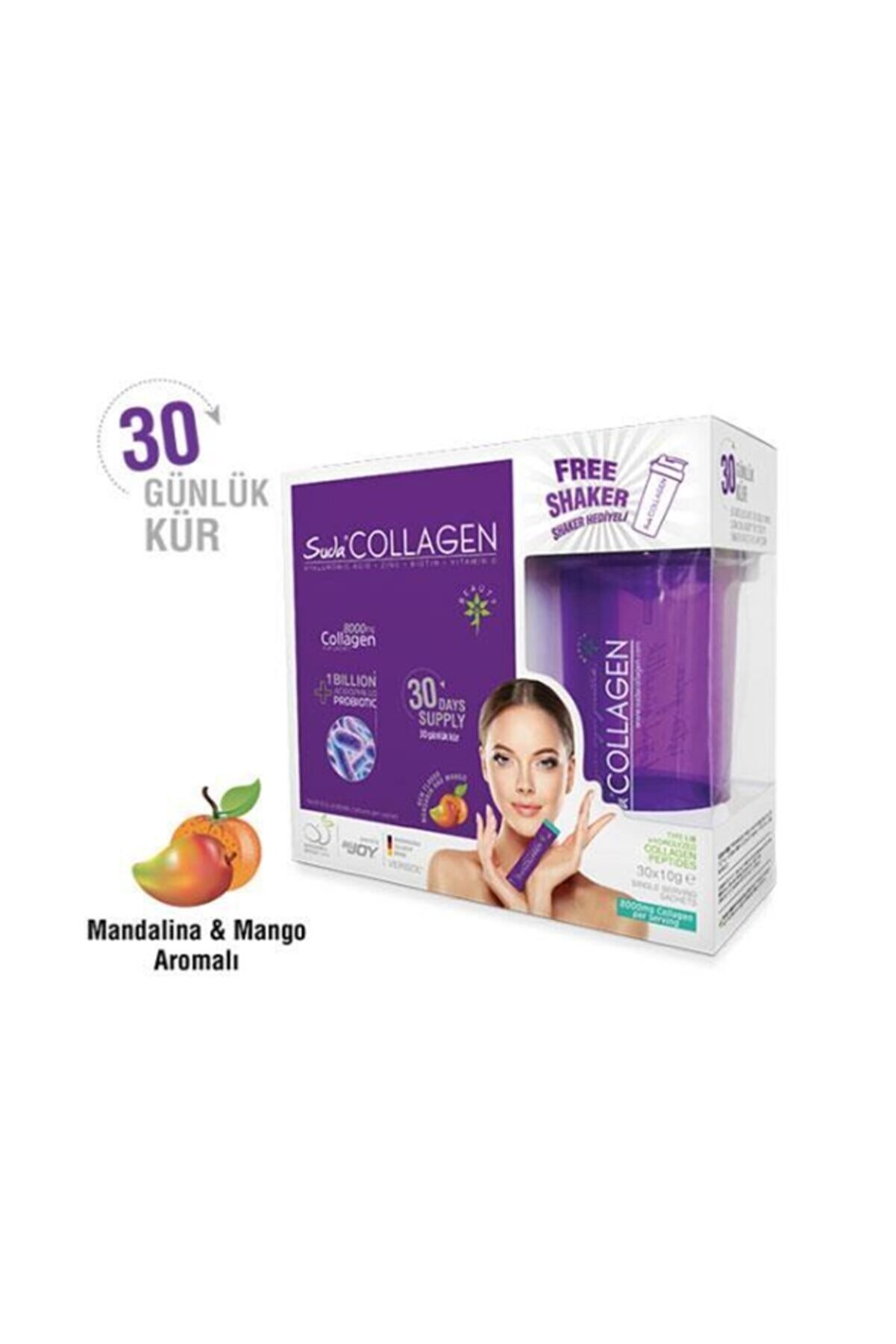 Suda Collagen Takviye Edici Gıda Mandalina Ve Mango Aromalı 30 X 10 Gr - Toz Saşe