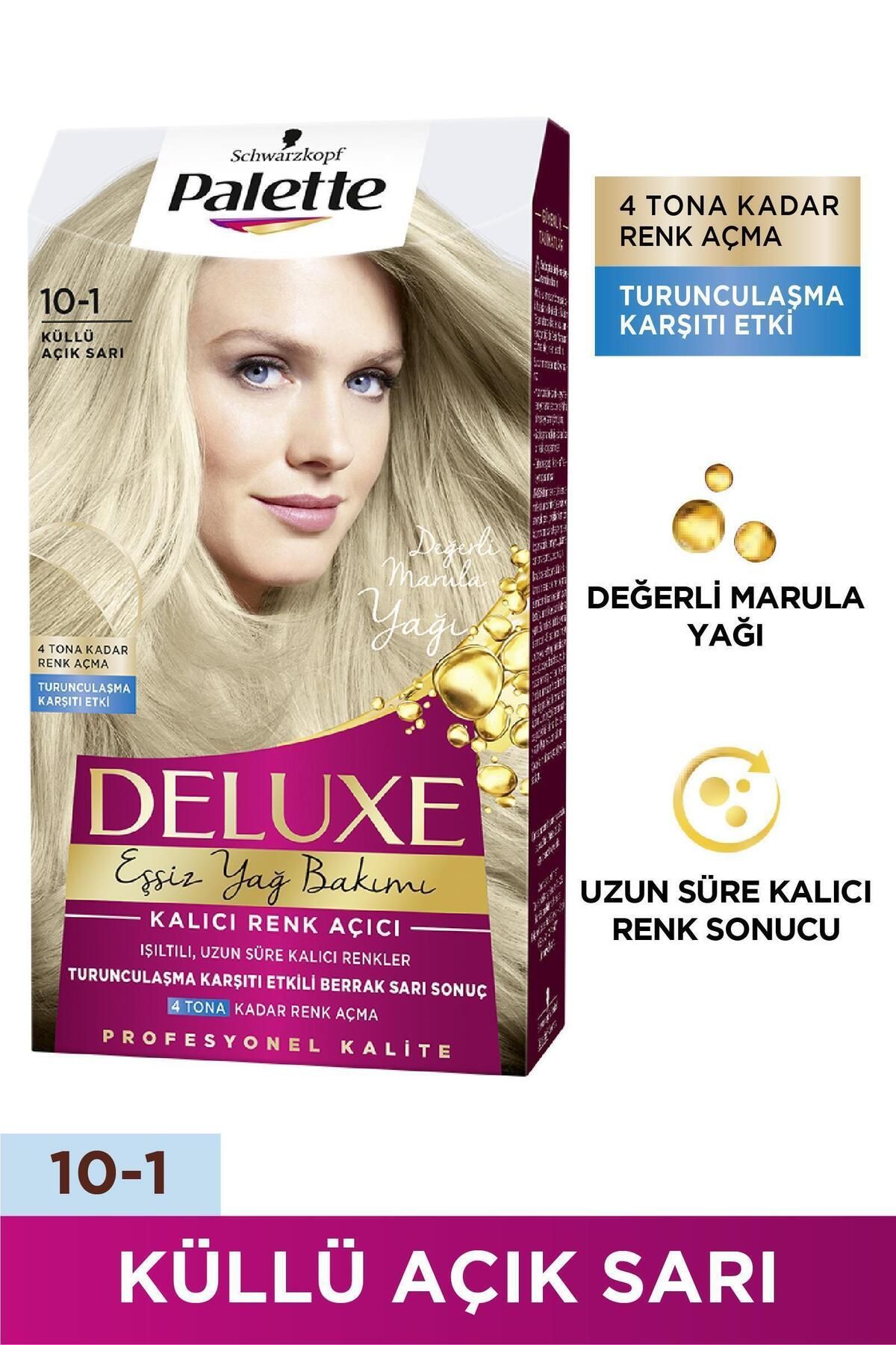 Palette Deluxe Saç Boyası 10-1 Küllü Açık Sarı