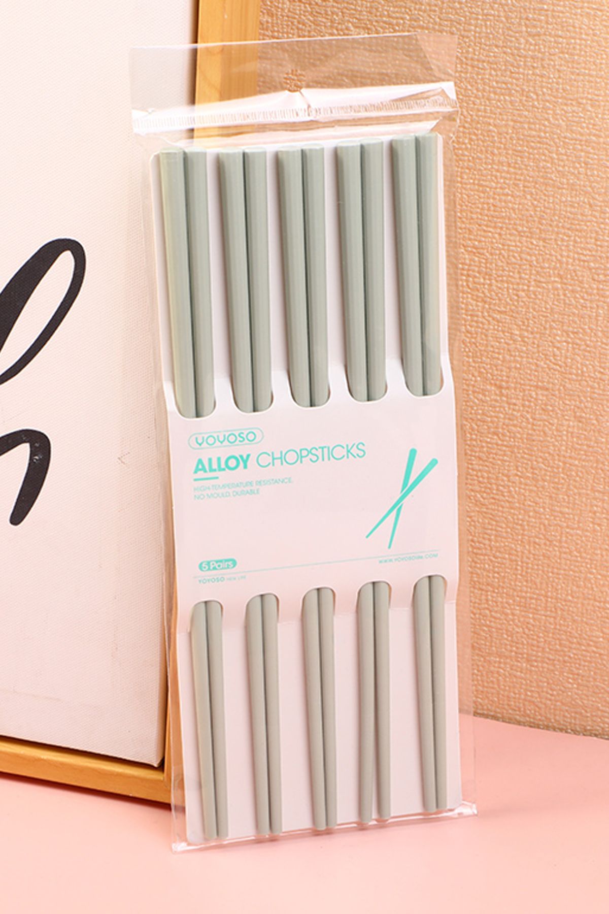 YOYOSO Renkli Yemek Çubukları, Chopstick 4 Çift