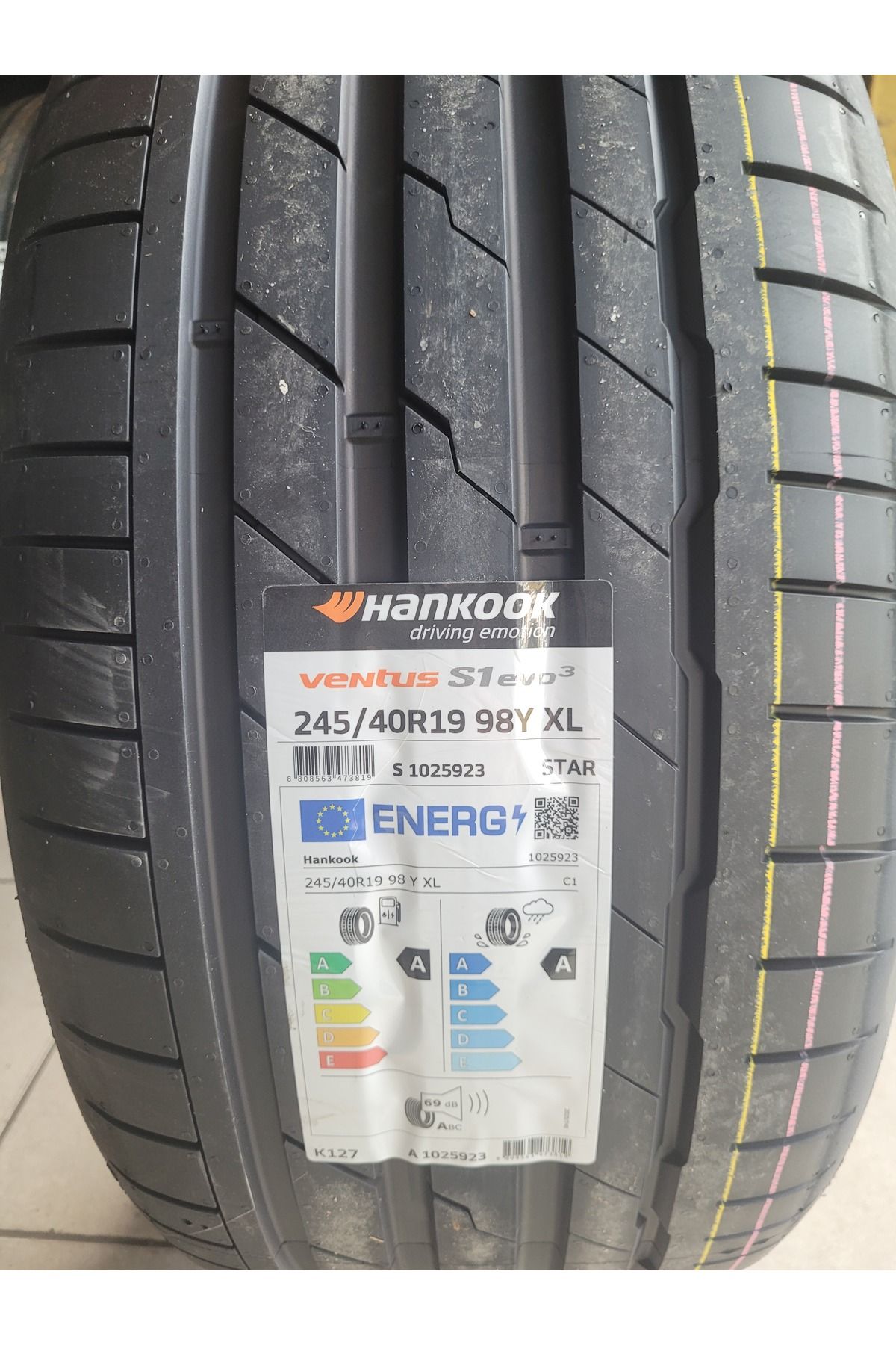 Hankook 245/40r19 Ventus S1 Evo 3 K127 98y Xl Set Olarak (4 ADET) 2025 Üretim*