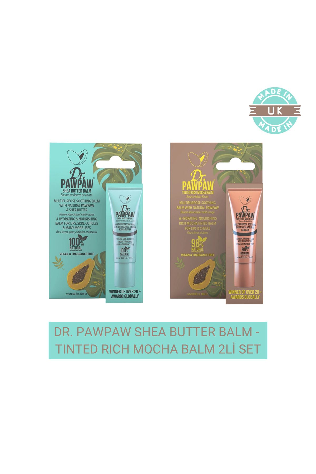 Dr. PAWPAW Shea Butter Balm 10 ml - Tinted Rich Mocha Balm 10 ml