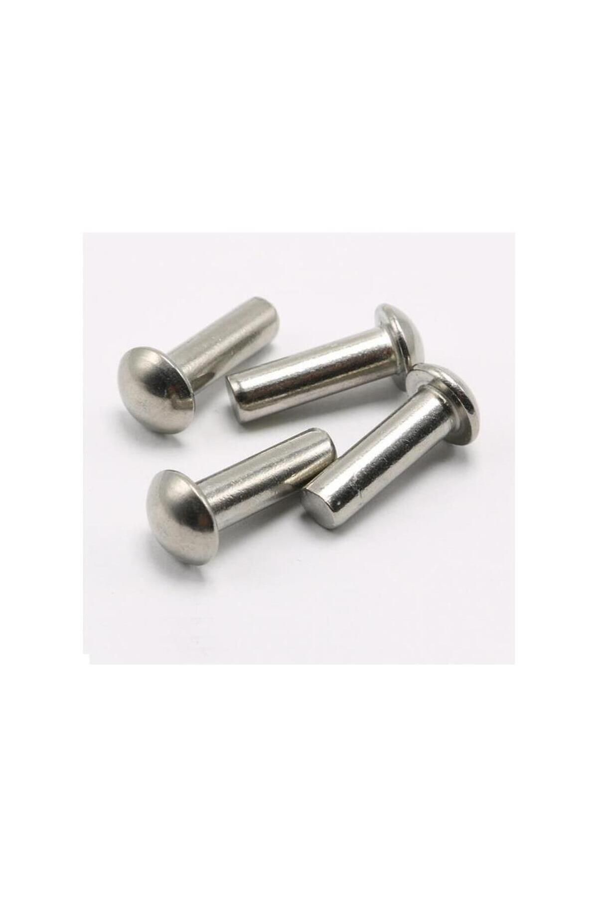 SEGRETO Paslanmaz 25X5 mm Alüminyum Düz Başlı DB Perçin 50 Adet