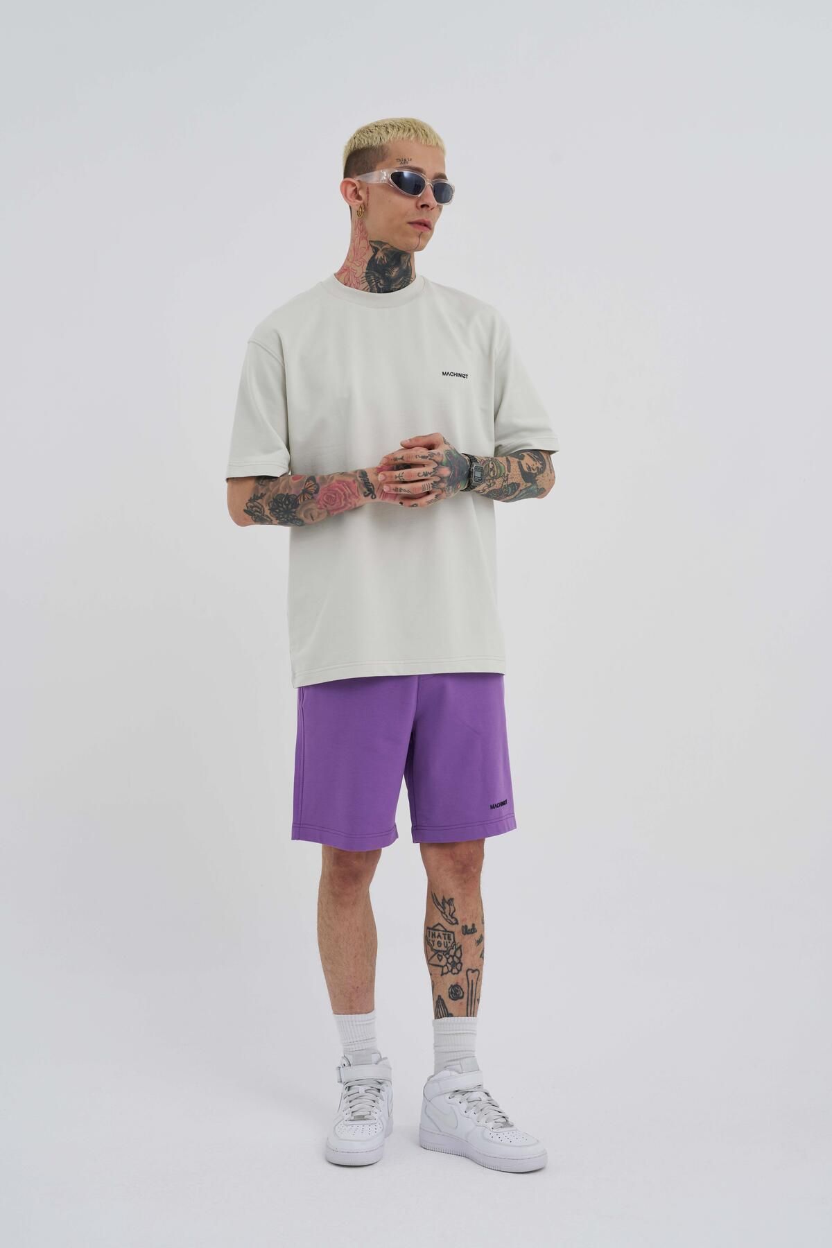 Machinist Erkek Basic Relaxed Mor Şort