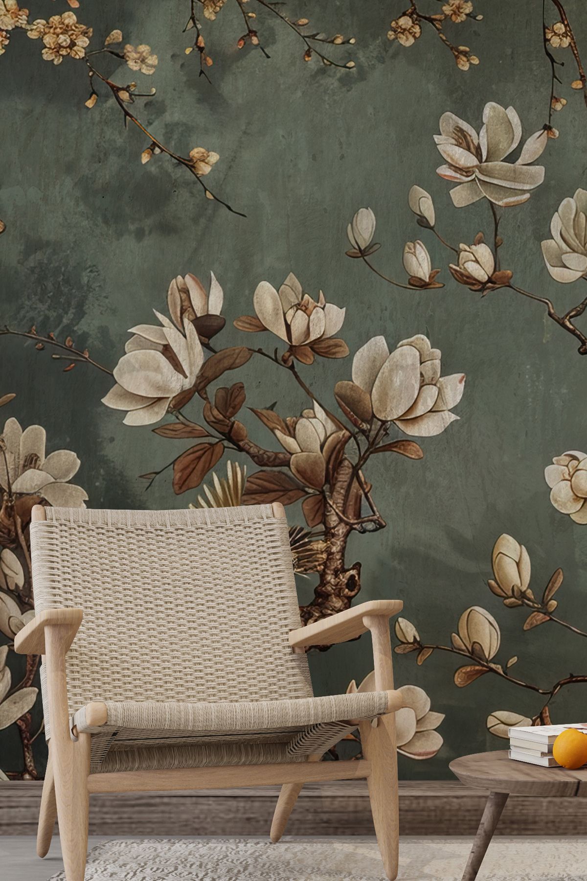 dreamwall İlkbahar Çiçekli Tekstil Yırtılmaz Salon Duvar Kağıdı  Isı ve Ses Yalıtımlı