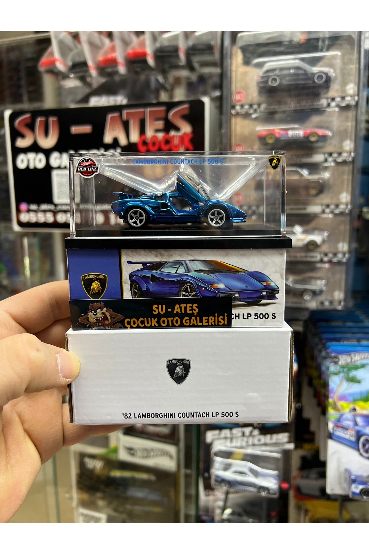HOT WHEELS 82’ Lamborghını Countach LP500 S ( RLC MAVİ)
