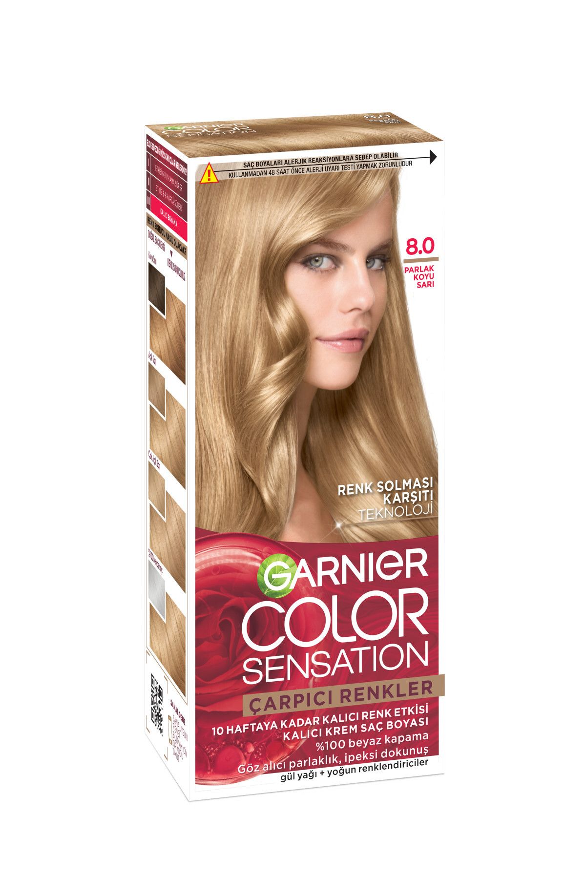Garnier Çarpıcı Renkler 8 Parlak Koyu Sarı Saç Boyası, Demikit