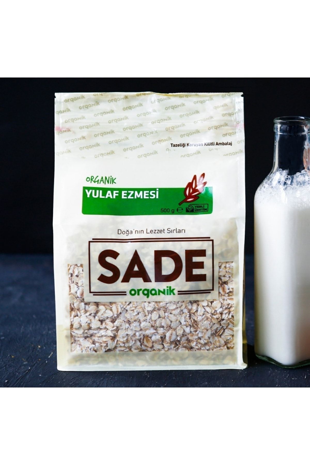 Sade Organik Yulaf Ezmesi 500 Gr