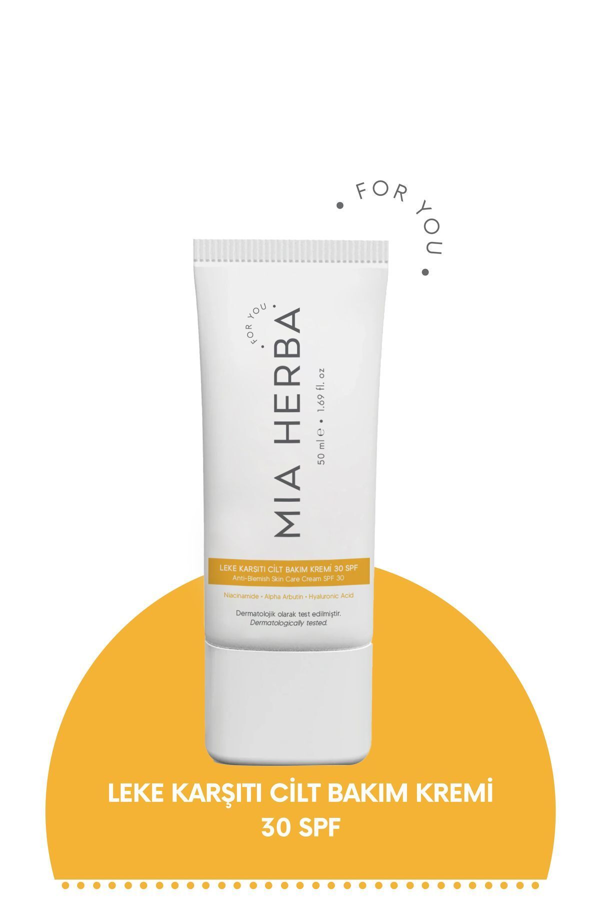 Mia Herba Leke Karşıtı Cilt Bakım Kremi 30 SPF 50ml