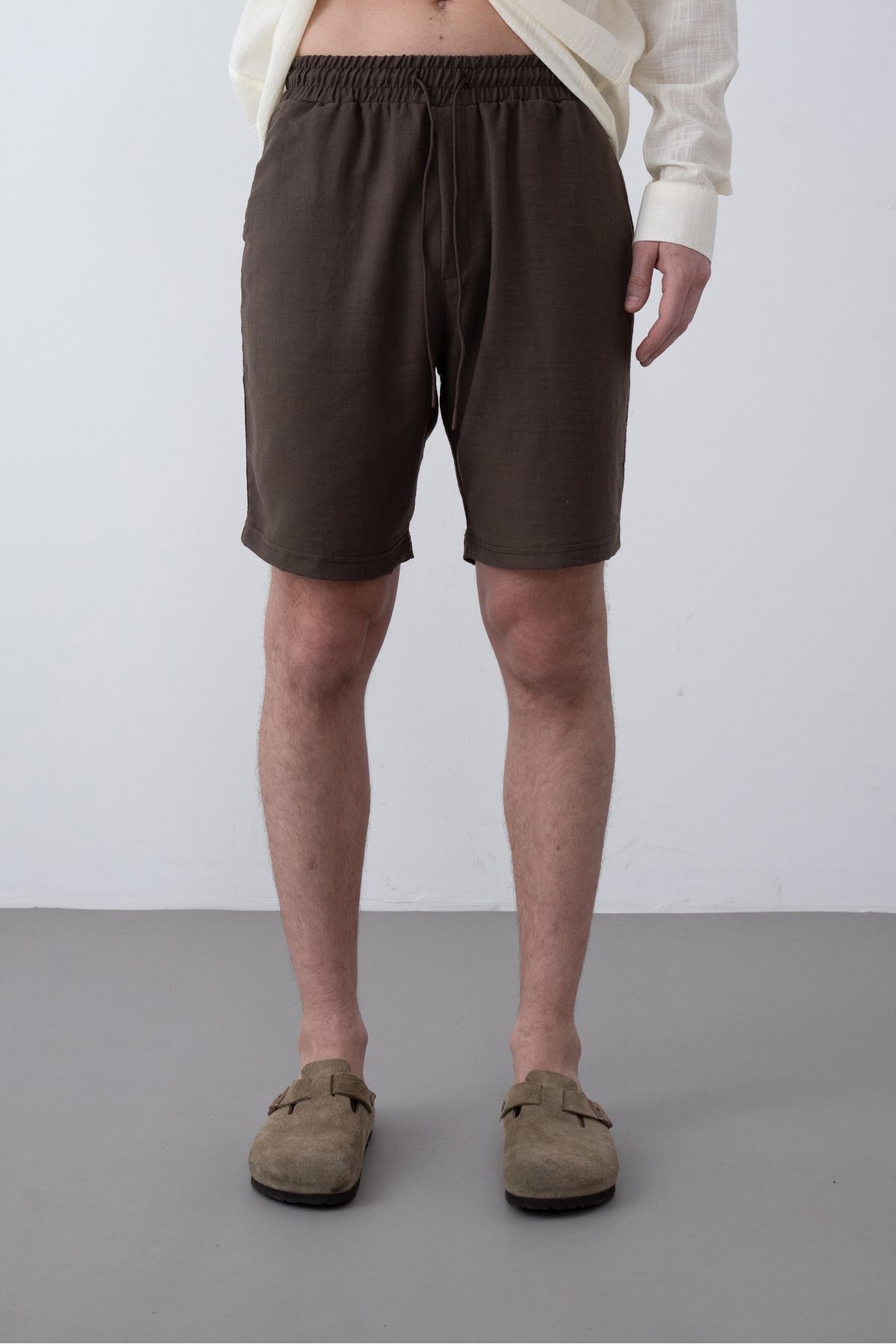 İLKCET MODA Erkek Keten 1. Kalite Şort