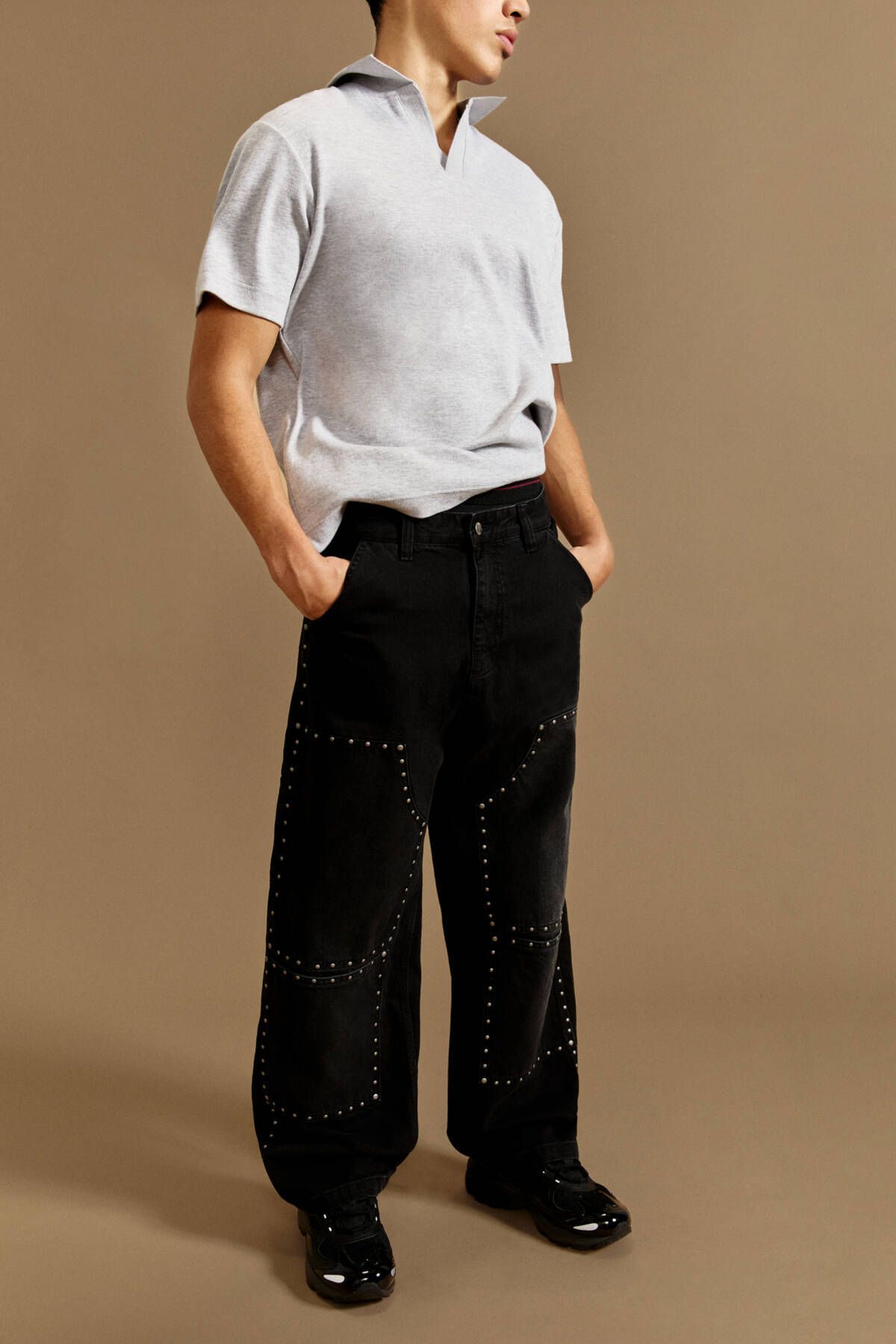 Pull & Bear Zımbalı carpenter jean
