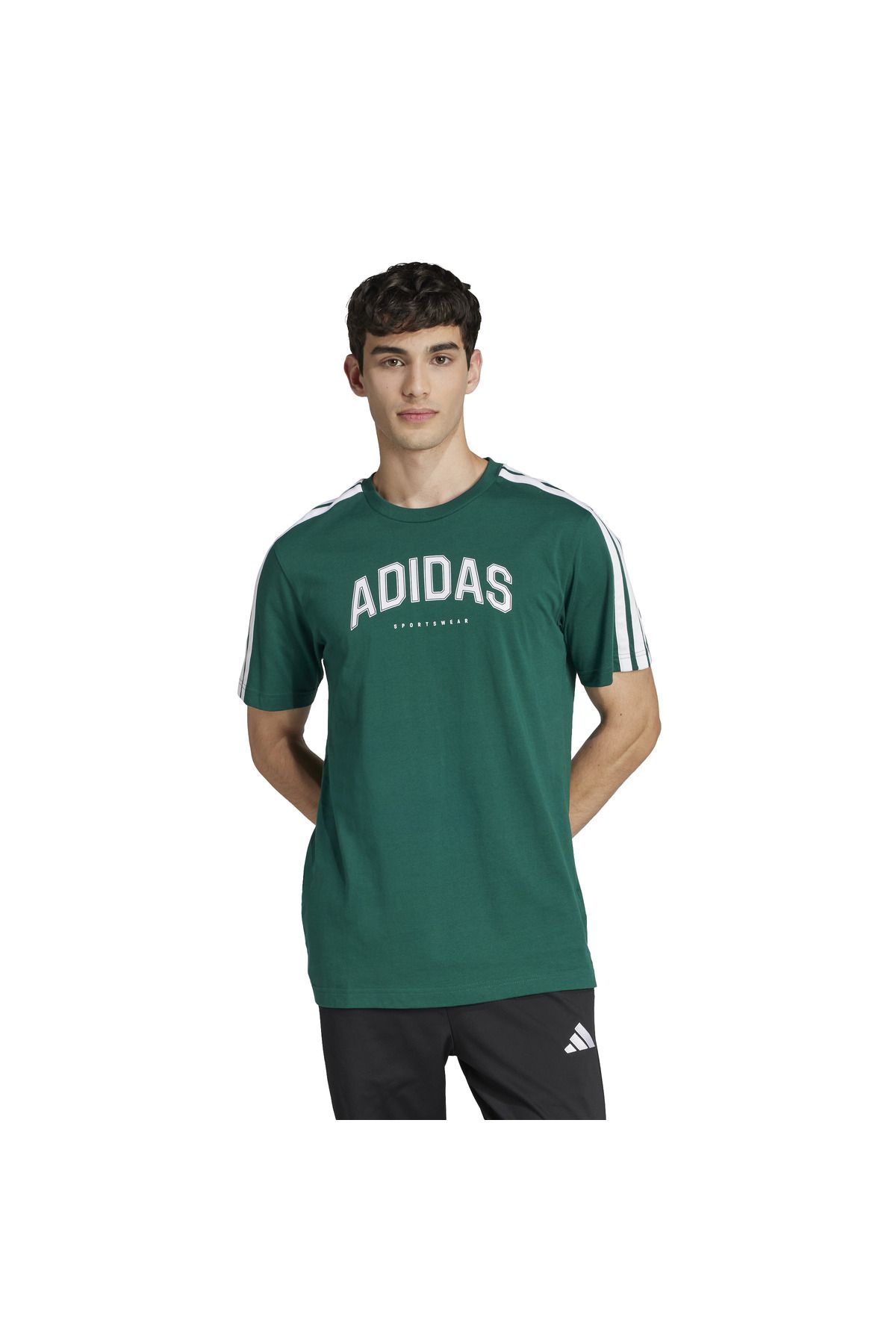adidas M C COLLEG TEE      CGREEN