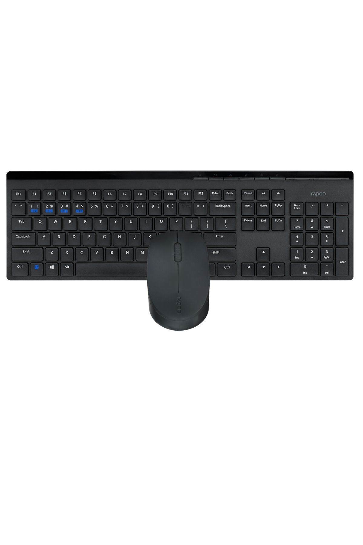 Rapoo 8110m Bluetooth Wireless Kablosuz Klavye Mouse Set Türkçe Q