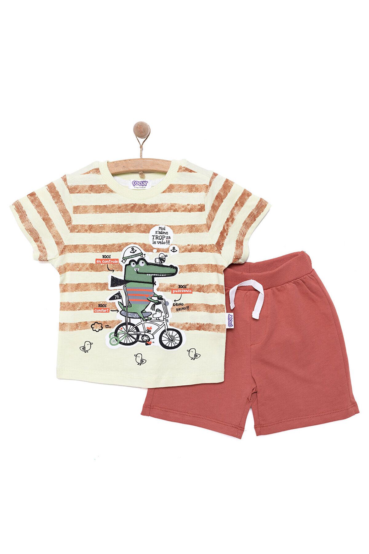 Midimod Fun World 3D Erkek Tshirt-Şort Erkek Bebek