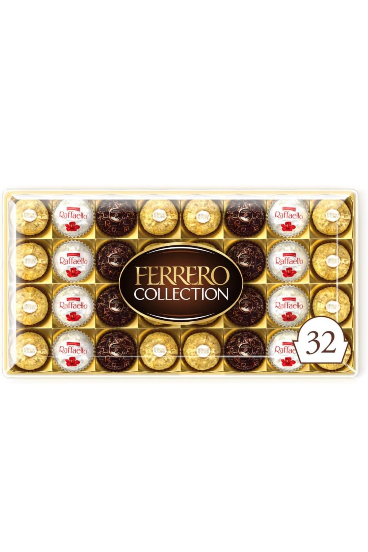 Ferrero Rocher Koleksiyonu ,fındıklı Sütlü Çikolatalar, 32 Adet