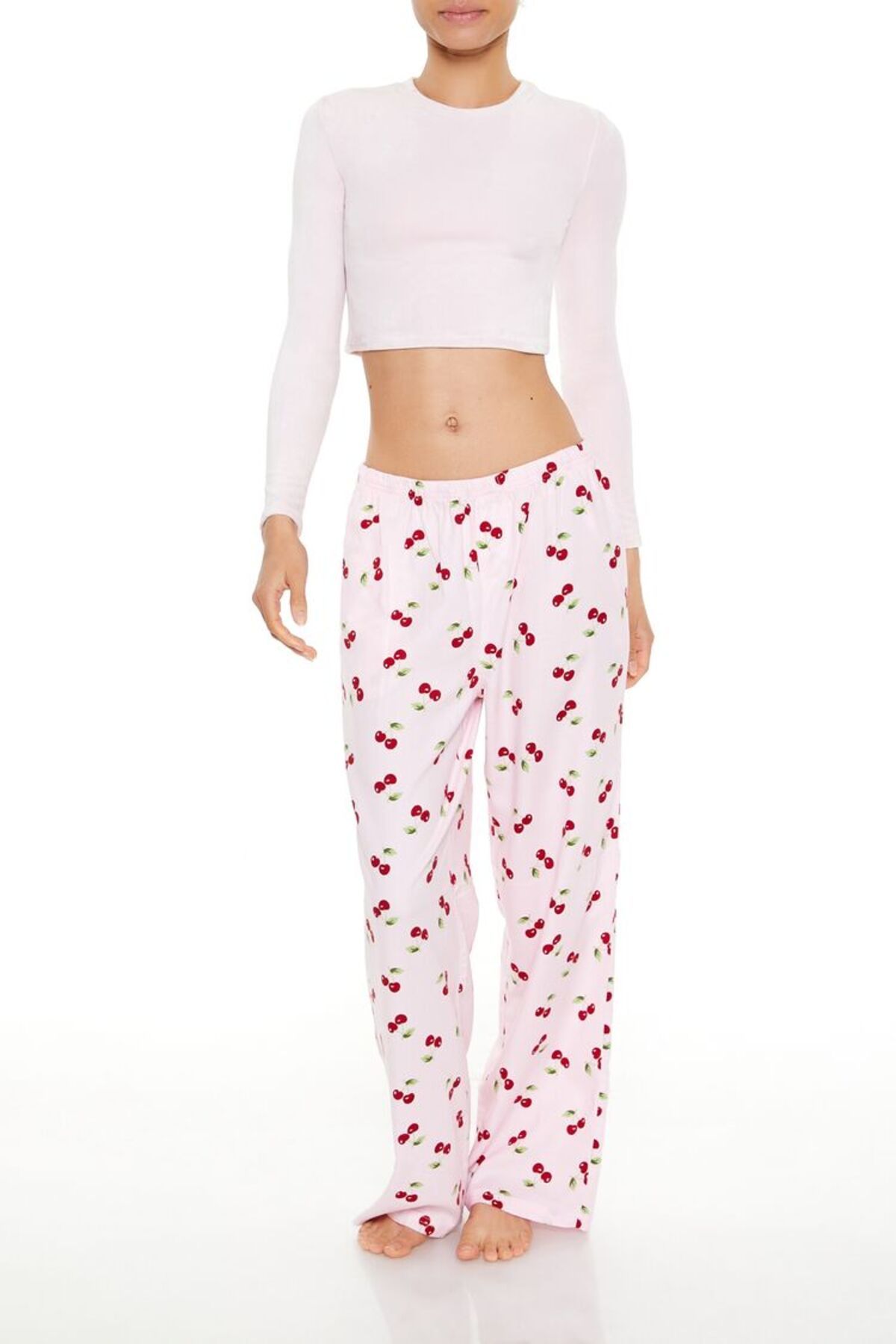 Forever 21 Kiraz Desenli Pijama Altı