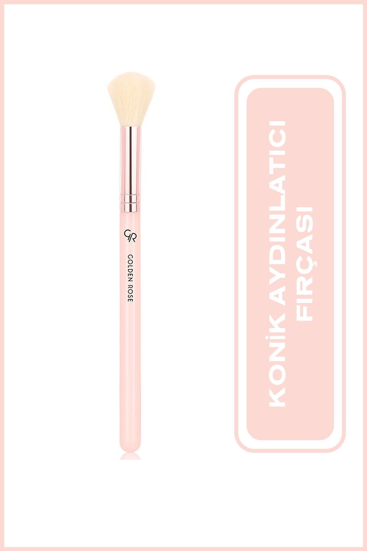 Golden Rose Nude Tapered Highlighter Brush - Aydınlatıcı Fırçası