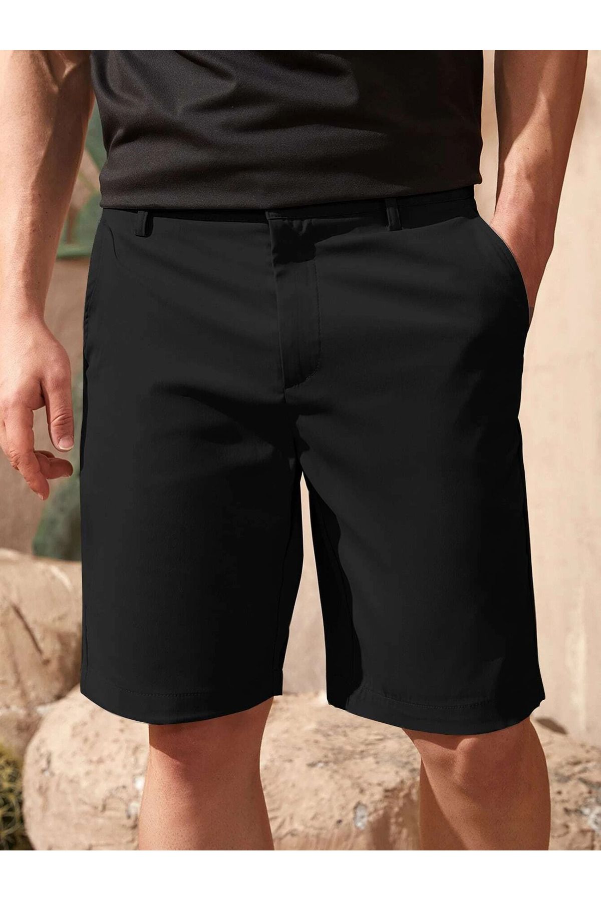WKM Erkek Regular Fit Chıno Şort